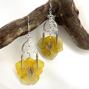 cercei cu Hortensie 0135 - Artynos.ro