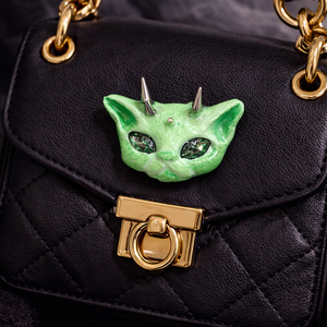 Broșă -pisică-cadouri femei 01306 - bijuterii - broșe - Artynos.ro