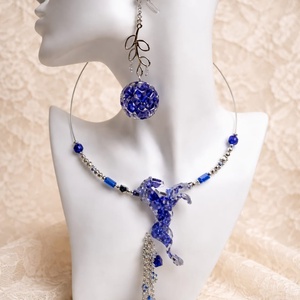  set bijuterii cu flori naturale 01361 - Artynos.ro