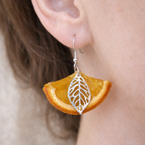 cercei cu felii de portocale 01362 - Artynos.ro