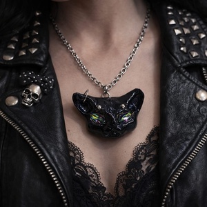 Broșă -pisică-cadouri femei 01305 - bijuterii - broșe - Artynos.ro