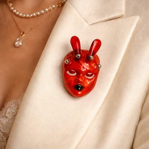 Brosa -cadouri femei 01301, Bijuterii, Brose, Confectionarea bijuteriilor, Lucrare cu argila, ARTYNOS