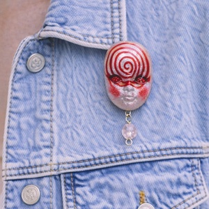 Brosa - cadouri femei 01307, Bijuterii, Brose, Confectionarea bijuteriilor, Lucrare cu argila, ARTYNOS