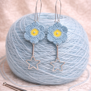 Cercei croșetați 01236 - bijuterii - cercei - cercei croșetați - Artynos.ro