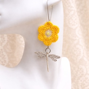 Cercei croșetați 01235 - bijuterii - cercei - cercei croșetați - Artynos.ro