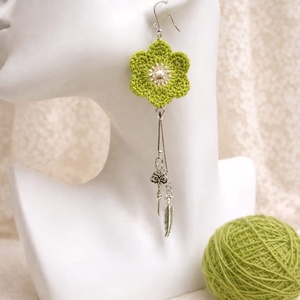 Cercei croșetați 01234 - bijuterii - cercei - cercei croșetați - Artynos.ro