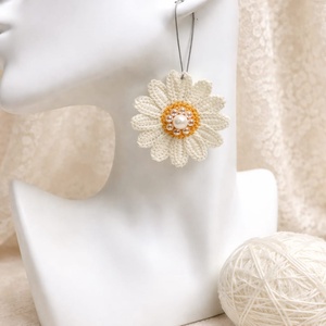 Cercei croșetați 01233 - bijuterii - cercei - cercei croșetați - Artynos.ro