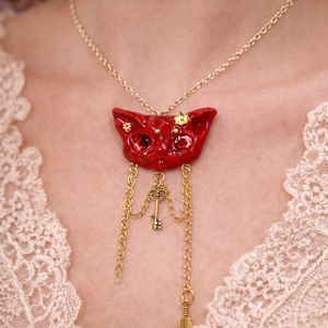 Broșă pisică-cadouri femei 01368 - bijuterii - broșe - Artynos.ro