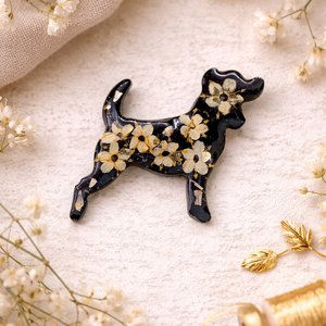 Broșă cățel-cadouri femei 01369 - bijuterii - broșe - Artynos.ro