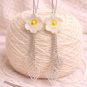 Cercei croșetați 01371 - bijuterii - cercei - cercei croșetați - Artynos.ro