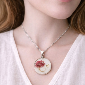 Pandantiv cu șuvițe de păr 01382 - bijuterii - coliere - coliere cu pandative - Artynos.ro