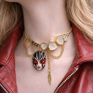  colier cu pandnativ -cadouri femei 01311 - bijuterii - coliere - coliere cu pandative - Artynos.ro