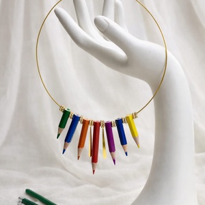 set bijuterii cu creioane colorate 00483 - bijuterii - seturi de bijuterii - Artynos.ro