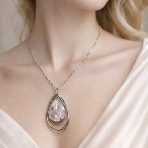 Colier -pandantiv cu scoici Abalone (Paua)  01171, Bijuterii, Coliere, Coliere cu pandative, Confectionarea bijuteriilor, ARTYNOS