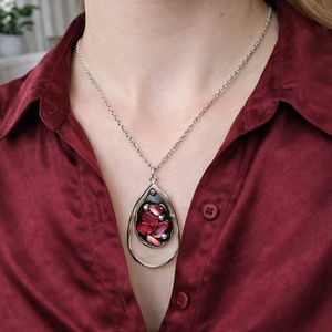 Colier -pandantiv cu scoici Abalone (Paua) 01160 - bijuterii - coliere - coliere cu pandative - Artynos.ro