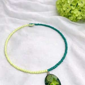 Colier-pandantiv cu hortensie 01159 - bijuterii - coliere - coliere cu pandative - Artynos.ro