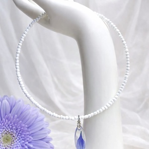 Colier-pandantiv cu Gerbera 01153 - bijuterii - coliere - coliere cu pandative - Artynos.ro