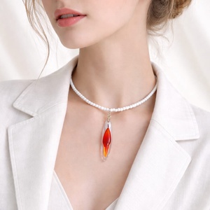 Colier-pandantiv Gerbera 01138 - bijuterii - coliere - coliere cu pandative - Artynos.ro