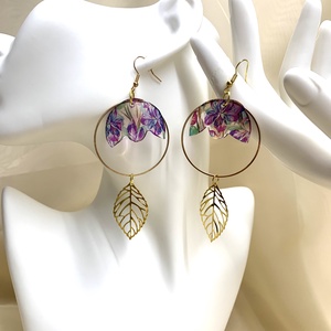  Cercei pictati manual 01840 - bijuterii - cercei - cercei din rășină - Artynos.ro