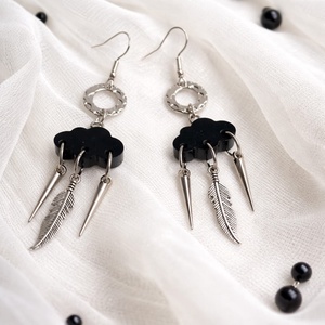 cercei handmade unicat din rasina 01016, Bijuterii, Cercei, Cercei din rasina, Confectionarea bijuteriilor, ARTYNOS