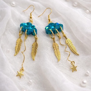 cercei handmade unicat din rasina 01015, Bijuterii, Cercei, Cercei din rasina, , ARTYNOS