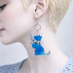 cercei asimetrici -pisici 01347 - Artynos.ro