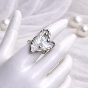 Inel cu scoici veritabile Abalone (Paua) 01169, Bijuterii, Inele, Inele cu figurine, Confectionarea bijuteriilor, ARTYNOS