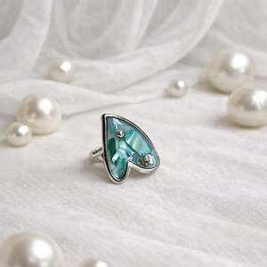 Inel cu scoici veritabile Abalone (Paua) 01167 - bijuterii - inele - inele cu figurine - Artynos.ro