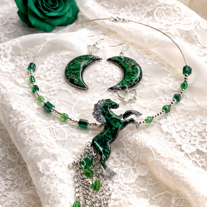 set bijuterii elegant cu Trandafiri 01865 - bijuterii - seturi de bijuterii - Artynos.ro