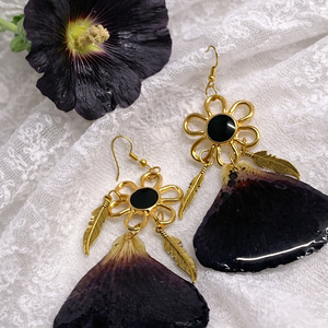 Cercei cu flori naturale 01866 - Artynos.ro