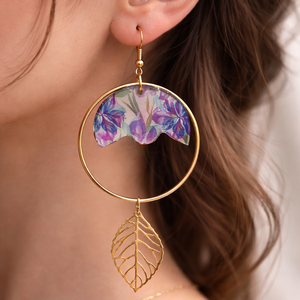  Cercei din rasina  01840, Bijuterii, Cercei, Cercei din rasina, Confectionarea bijuteriilor, Pictura, ARTYNOS