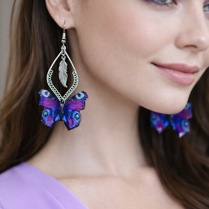  cercei fluturi in rasina 01848 , Bijuterii, Cercei, Cercei din rasina, Confectionarea bijuteriilor, Fotografie, grafica, desen, ilustratie, ARTYNOS