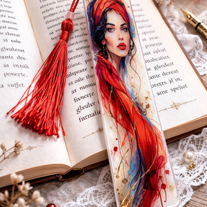 Semn de carte handmade unicat - din rasina 00885, Carti si creatii cu tematica muzicala, cadouri, Semn de carte, Confectionarea bijuteriilor, Fotografie, grafica, desen, ilustratie, ARTYNOS