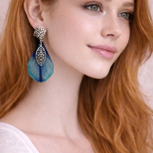 cercei cu Lalele 01376, Bijuterii, Cercei, Cercei din rasina, Confectionarea bijuteriilor, ARTYNOS