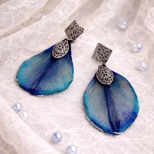 cercei cu Lalele 01376 - bijuterii - cercei - cercei din rășină - Artynos.ro