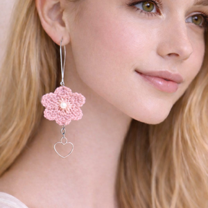Cercei crosetati 01370, Bijuterii, Cercei, Cercei crosetati, Confectionarea bijuteriilor, Crosetat, ARTYNOS