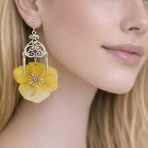 cercei cu Hortensie 01359, Bijuterii, Cercei, Cercei din rasina, Confectionarea bijuteriilor, ARTYNOS