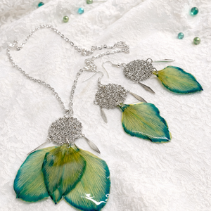 Cercei handmade din lalele naturale  01861 - bijuterii - seturi de bijuterii - Artynos.ro