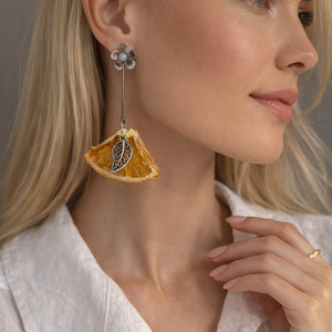 cercei cu felii de Portocale 00996 - Artynos.ro