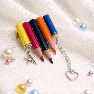 Broșa cu creioane colorate 01883 - bijuterii - broșe - Artynos.ro