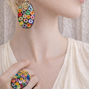  Set bijuterii creioane colorate 01853, Bijuterii, Seturi de bijuterii, Confectionarea bijuteriilor, ARTYNOS