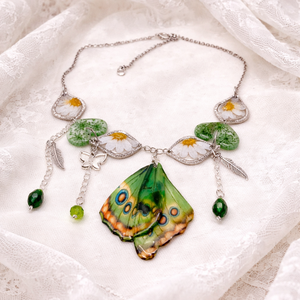 Set bijuterii -rasina, flori si fluturi 01902 - bijuterii - seturi de bijuterii - Artynos.ro