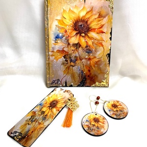 Agenda-set cadou femei 01241, Casa & Stil de viata, Produse de papetarie, Caiete si jurnale, Decoupage, transfer si tehnici servetel, ARTYNOS