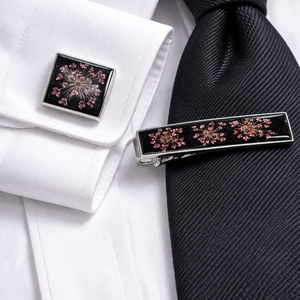 Butoni de cămașă si clemă cravată -Set cadou accesorii bărbați 01947 - bijuterii - butoni de manșetă - Artynos.ro