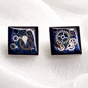  Butoni de cămașă Steapunck ,cadou accesorii bărbați 01952 - bijuterii - butoni de manșetă - Artynos.ro