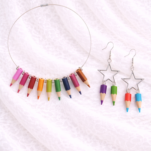 set bijuterii cu creioane colorate 01954 - Artynos.ro