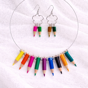 set bijuterii cu creioane colorate 01956 - Artynos.ro