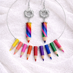 Set bijuterii cu creioane colorate 01958 - Artynos.ro