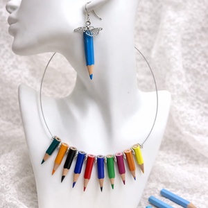 Set bijuterii cu creioane colorate 01960, Bijuterii, Seturi de bijuterii, Confectionarea bijuteriilor, ARTYNOS