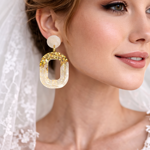 Cercei pentru mireasă-nuntă,party 01973 - accesorii nuntă - bijuterii mireasă - cercei mireasă - Artynos.ro